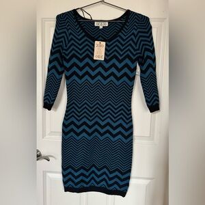 Pink Rose Sweater Dress